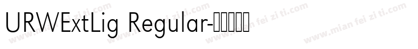URWExtLig Regular字体转换